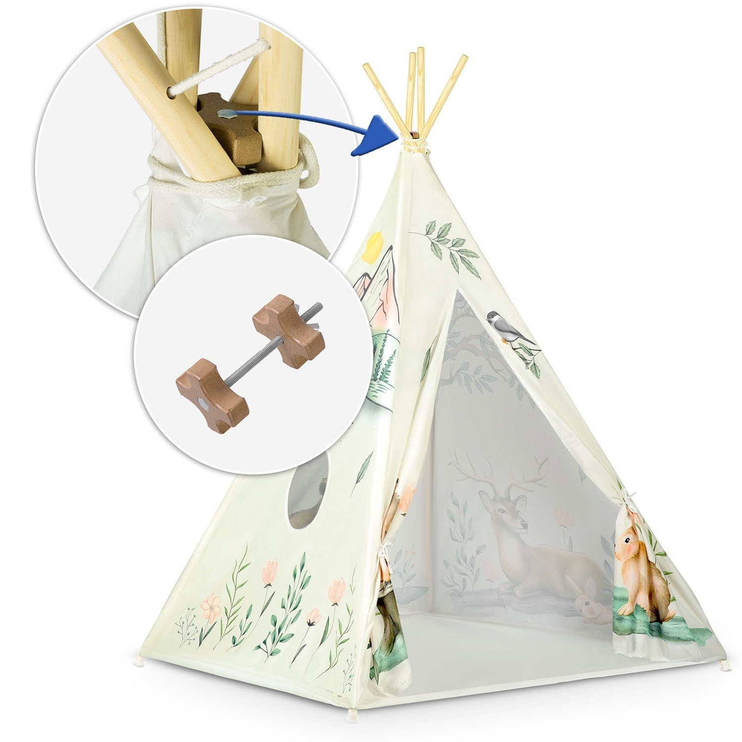 Tenda Tipi Infantil Nukido - Bege
