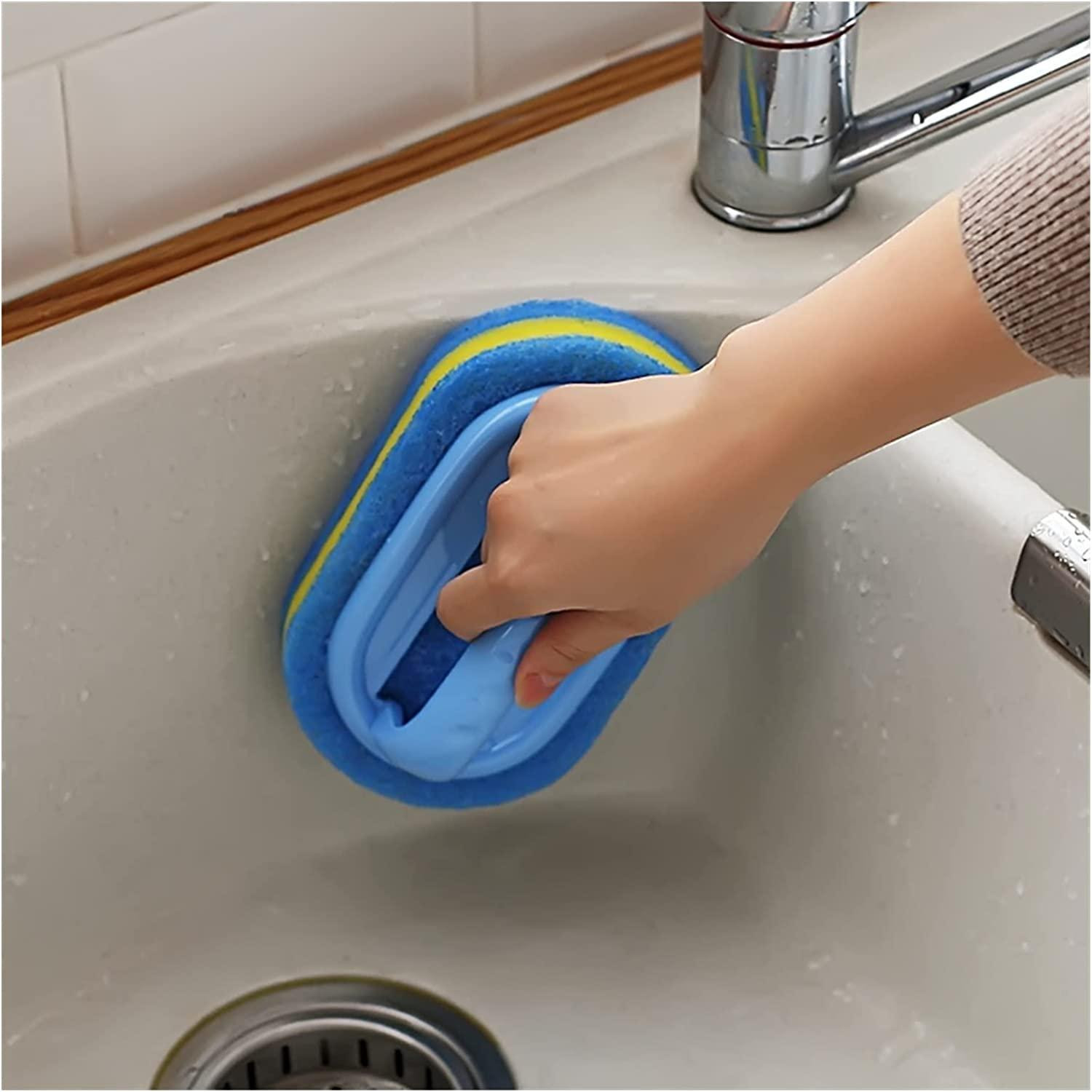 Esponja com alça para banheiro e cozinha