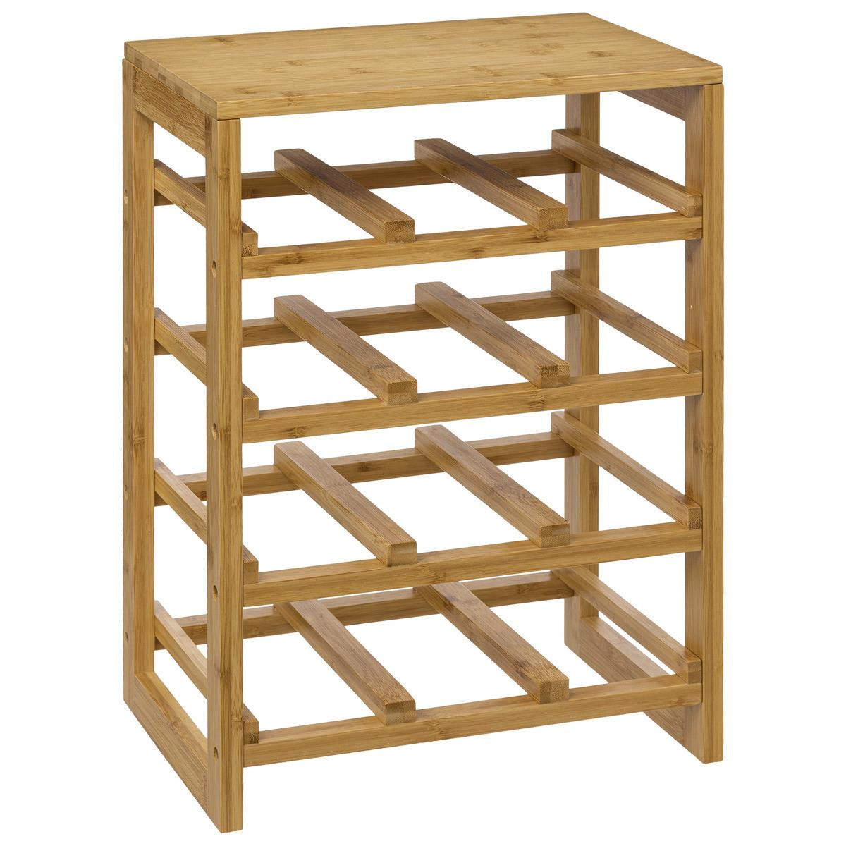 Wine rack for 12 bottles - bamboo