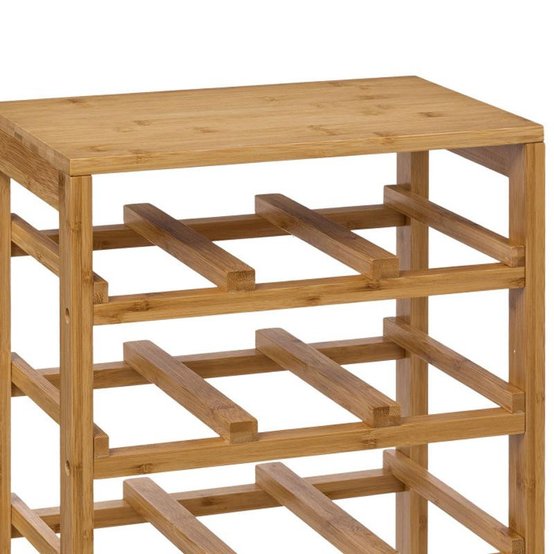 Wine rack for 12 bottles - bamboo
