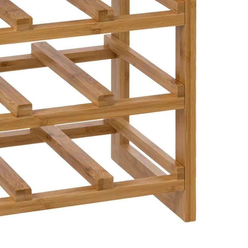 Wine rack for 12 bottles - bamboo