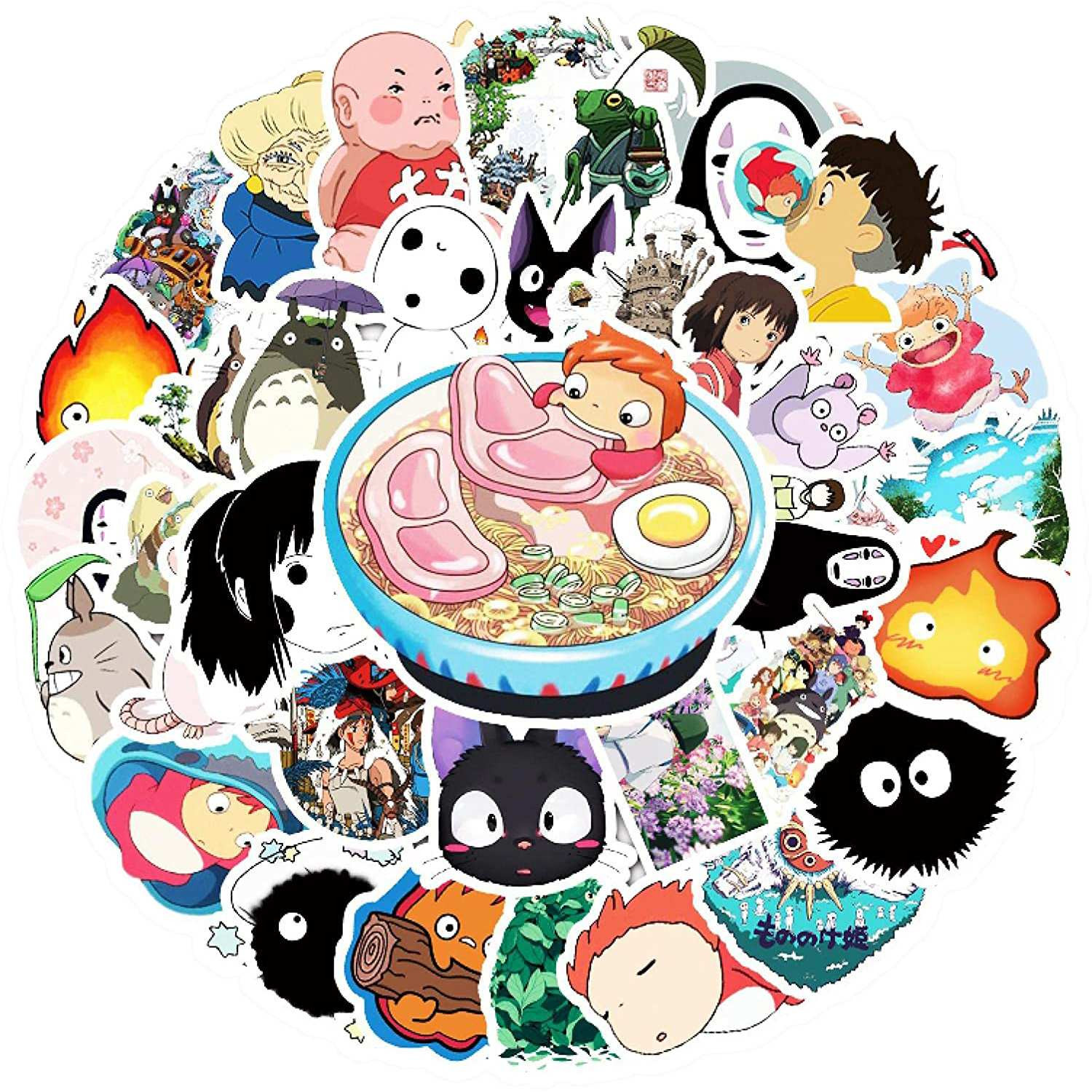100x samolepky - japonské anime