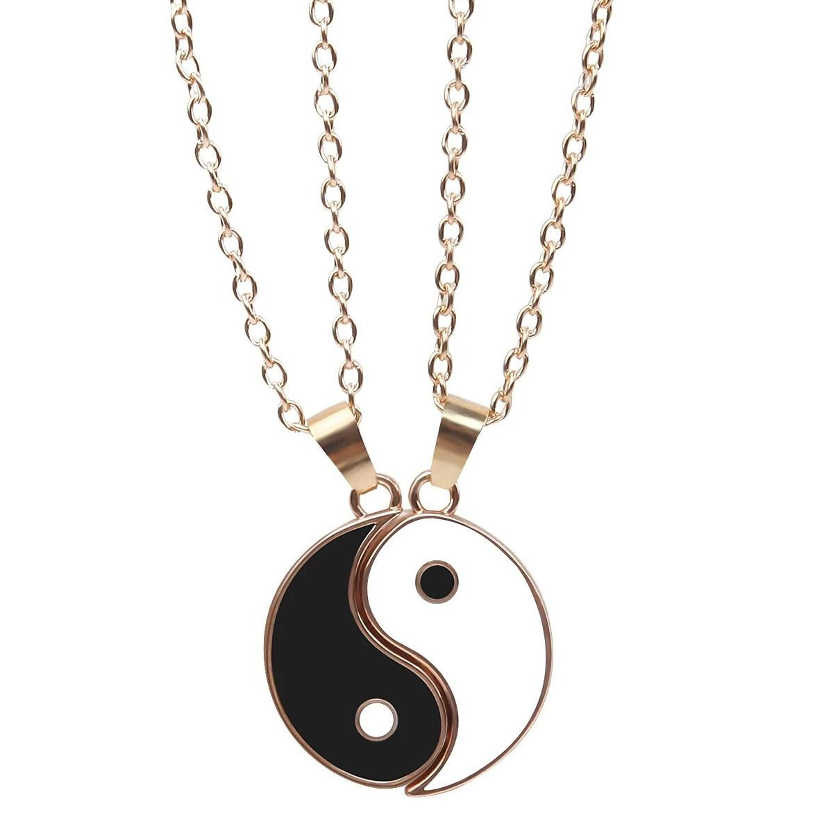 Colar de amizade - yin e yang