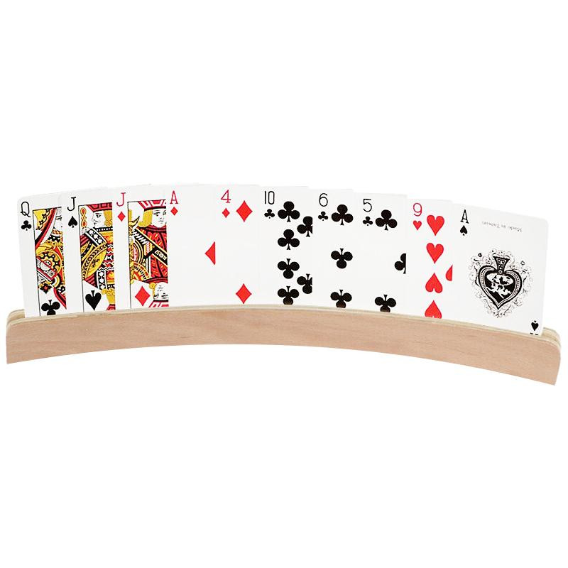 Speelkaartenhouder van hout
