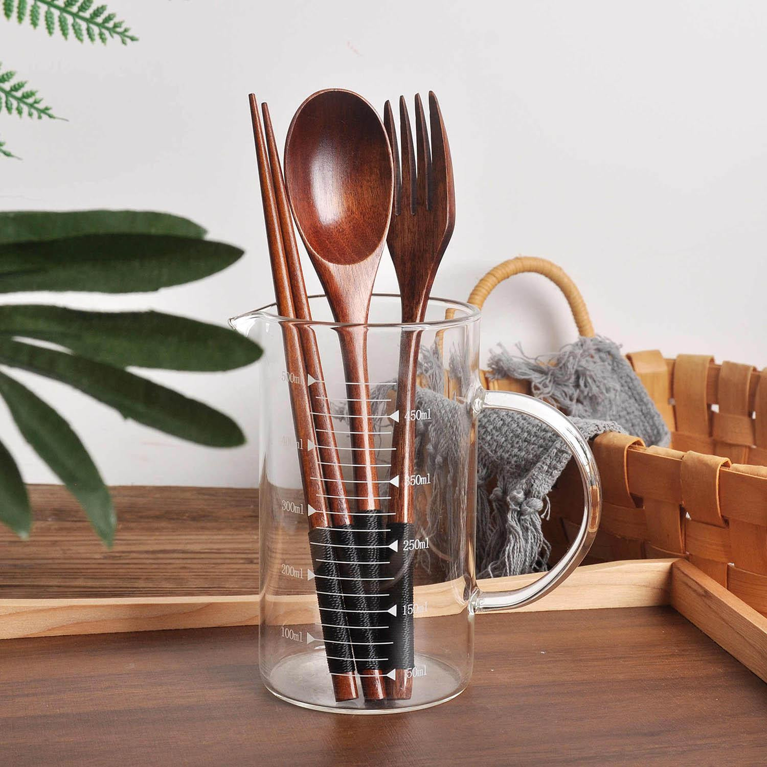 Set Posate e Bacchette - Legno