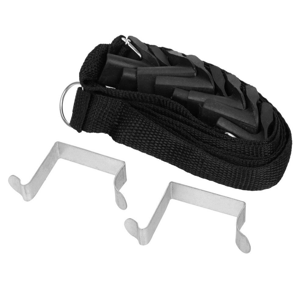 Door Hung Storage, Adjustable Strap - Black