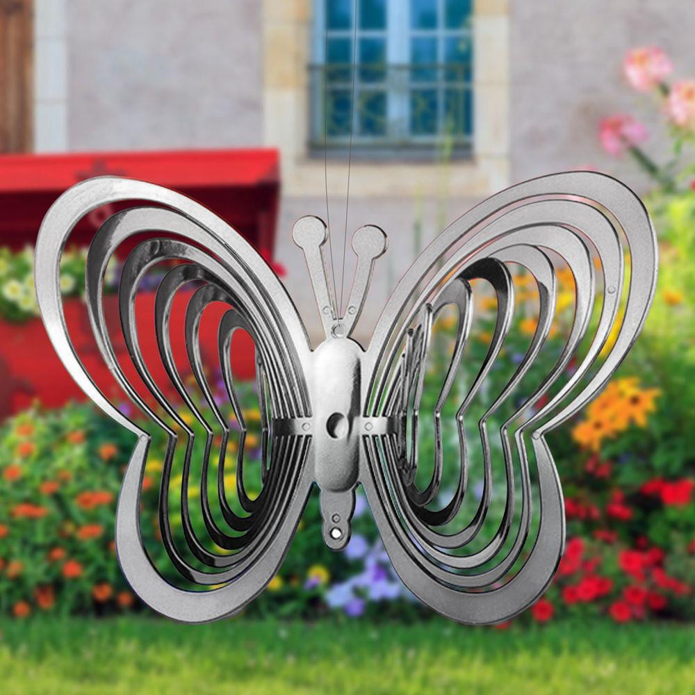Rotating and Reflective Wind Chimes - Butterfly