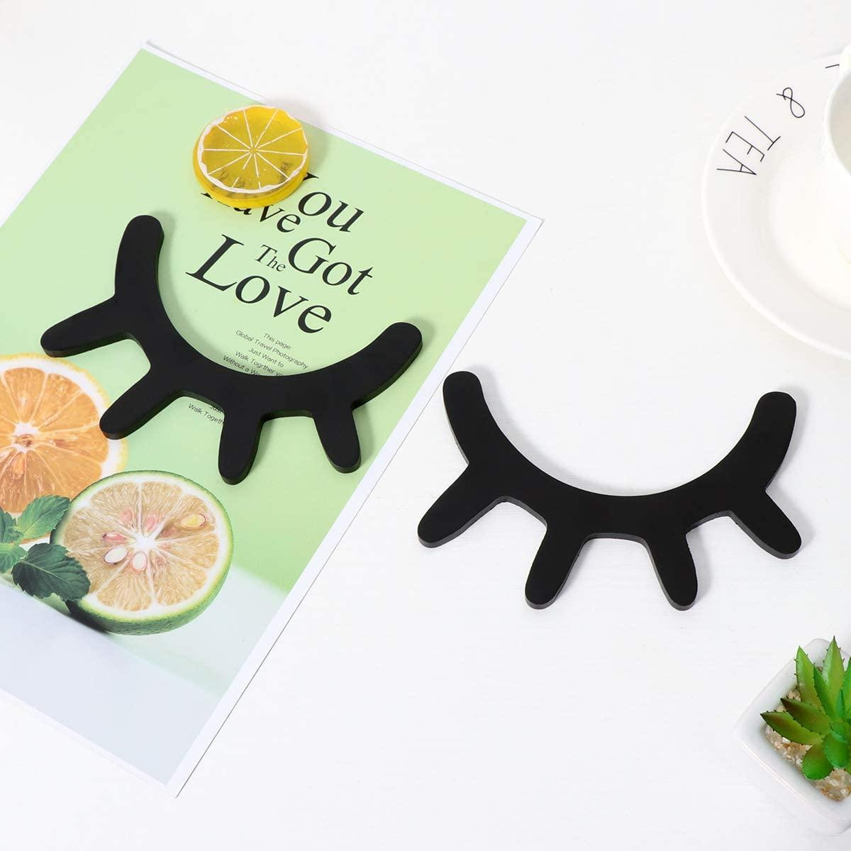 Wall Decor, Eyelashes - Black - 2 pcs