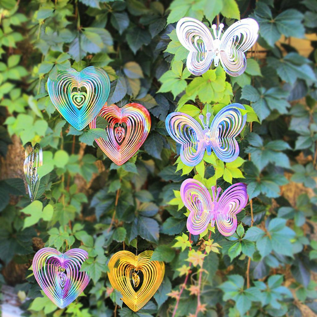 Rotating and Reflective Wind Chimes - Butterfly