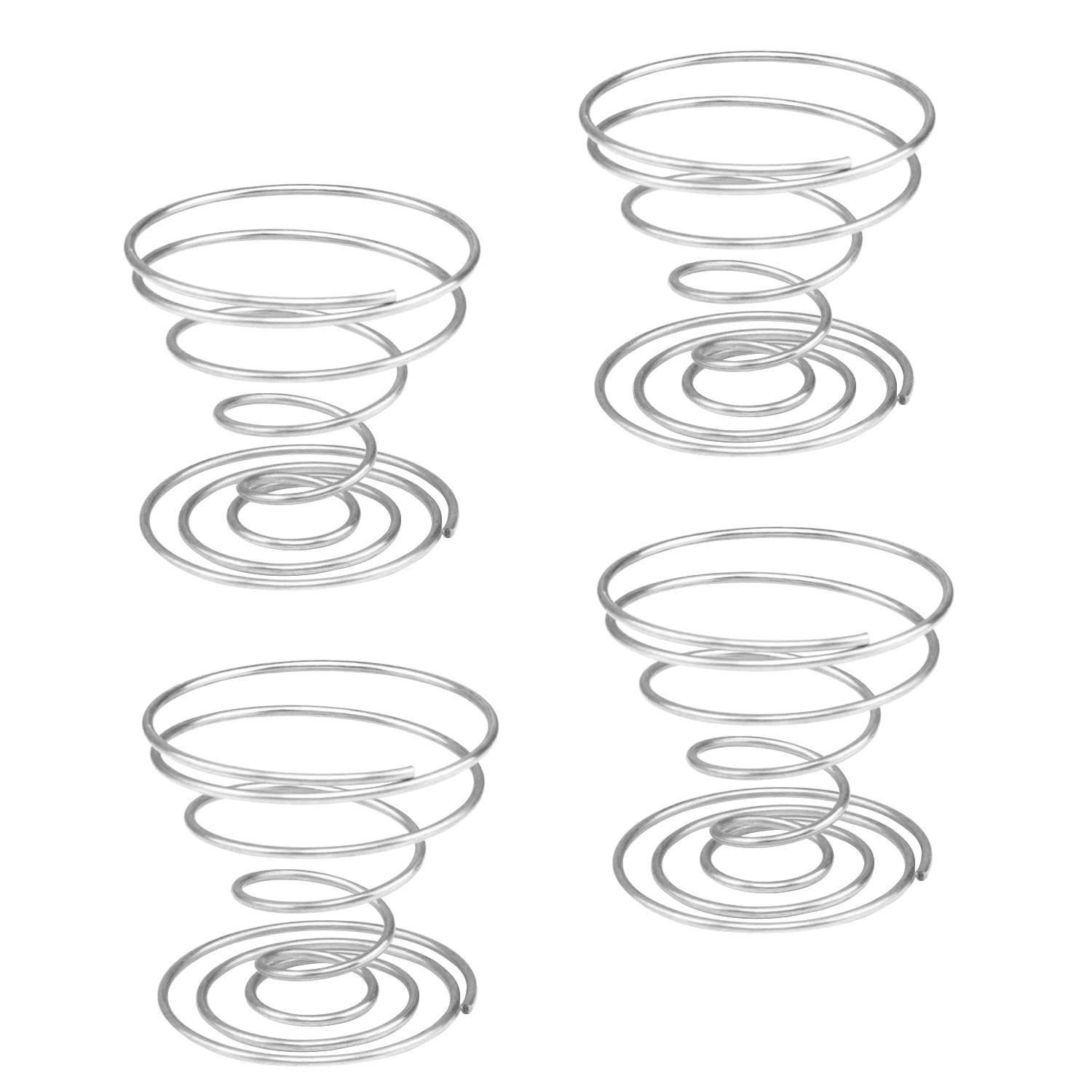 4x Stilvolle Eierbecher - Edelstahl