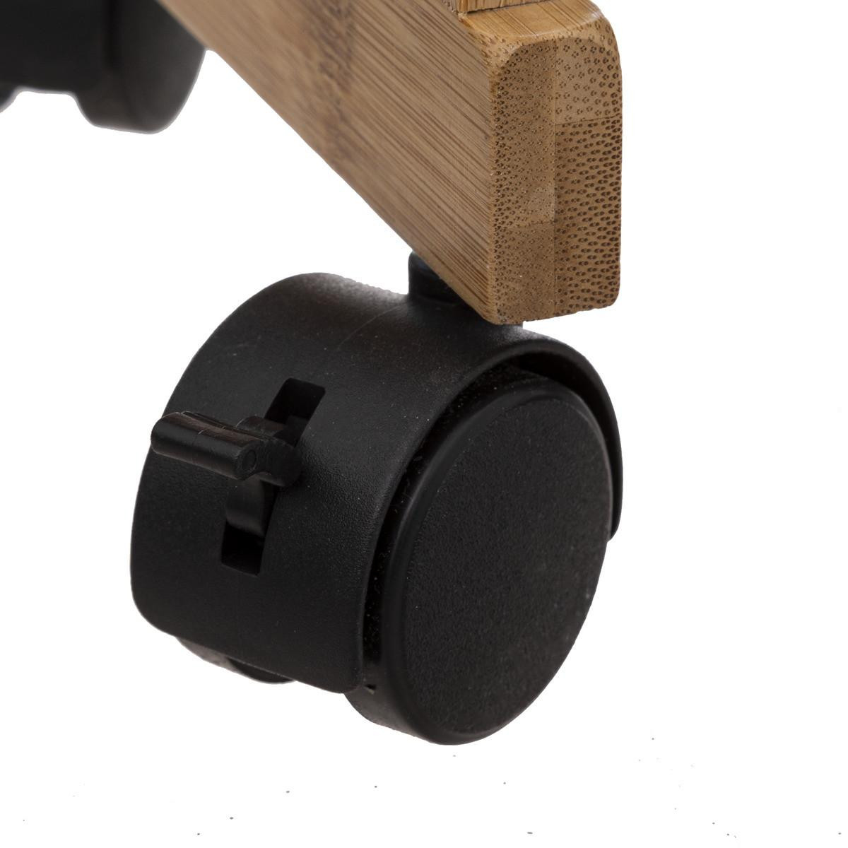 Trolley, Three Storage Boxes - Wood / Black