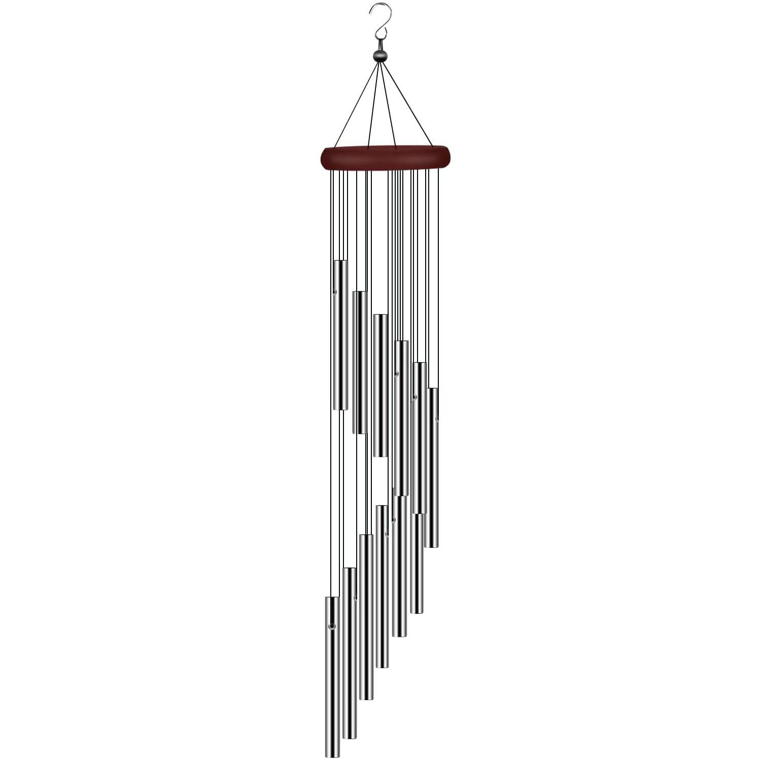 Wind chimes with 12 pipes