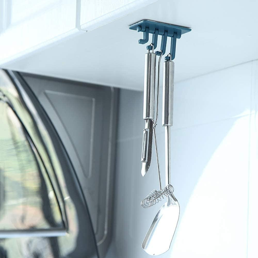 Self-adhesive Wall Hook, 4 hooks - White