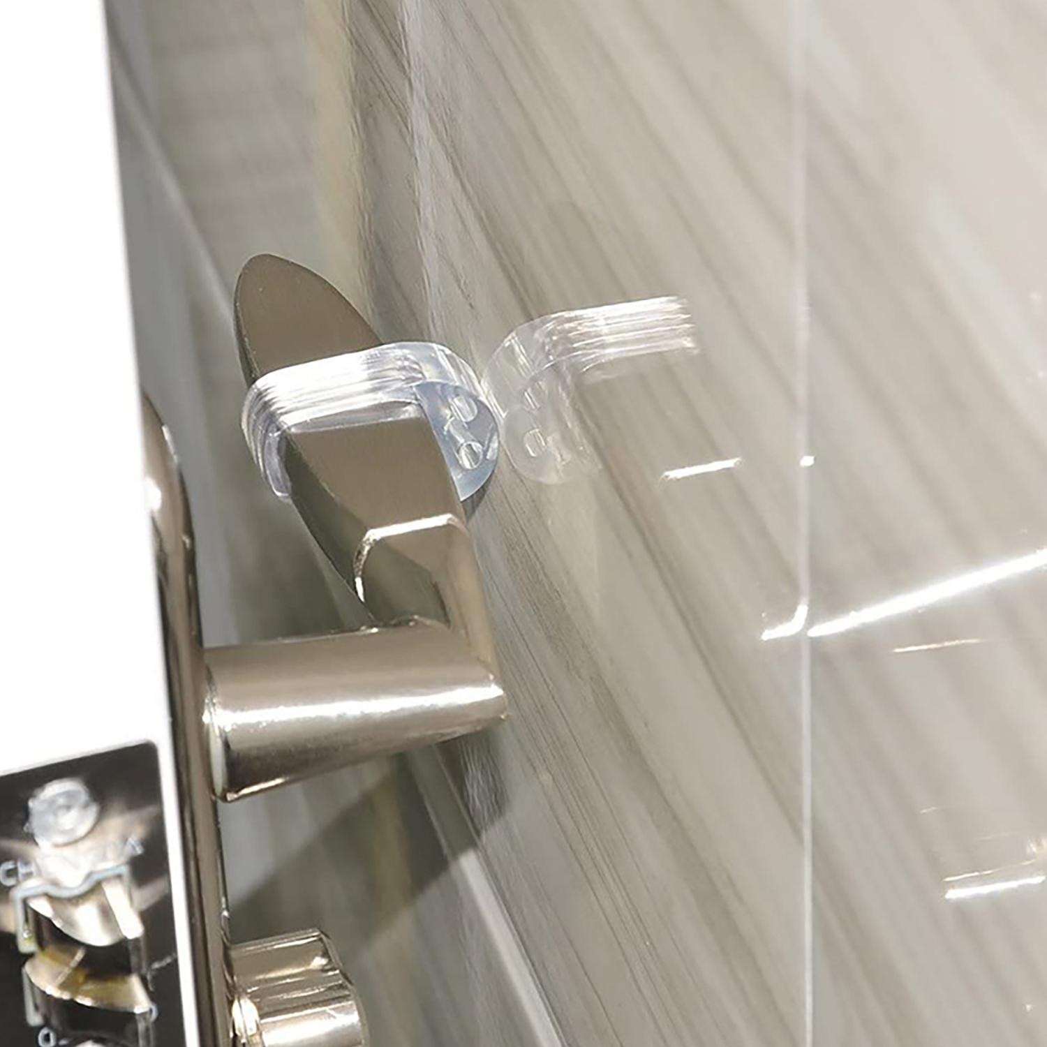8x Doorstop for Handle - Transparent