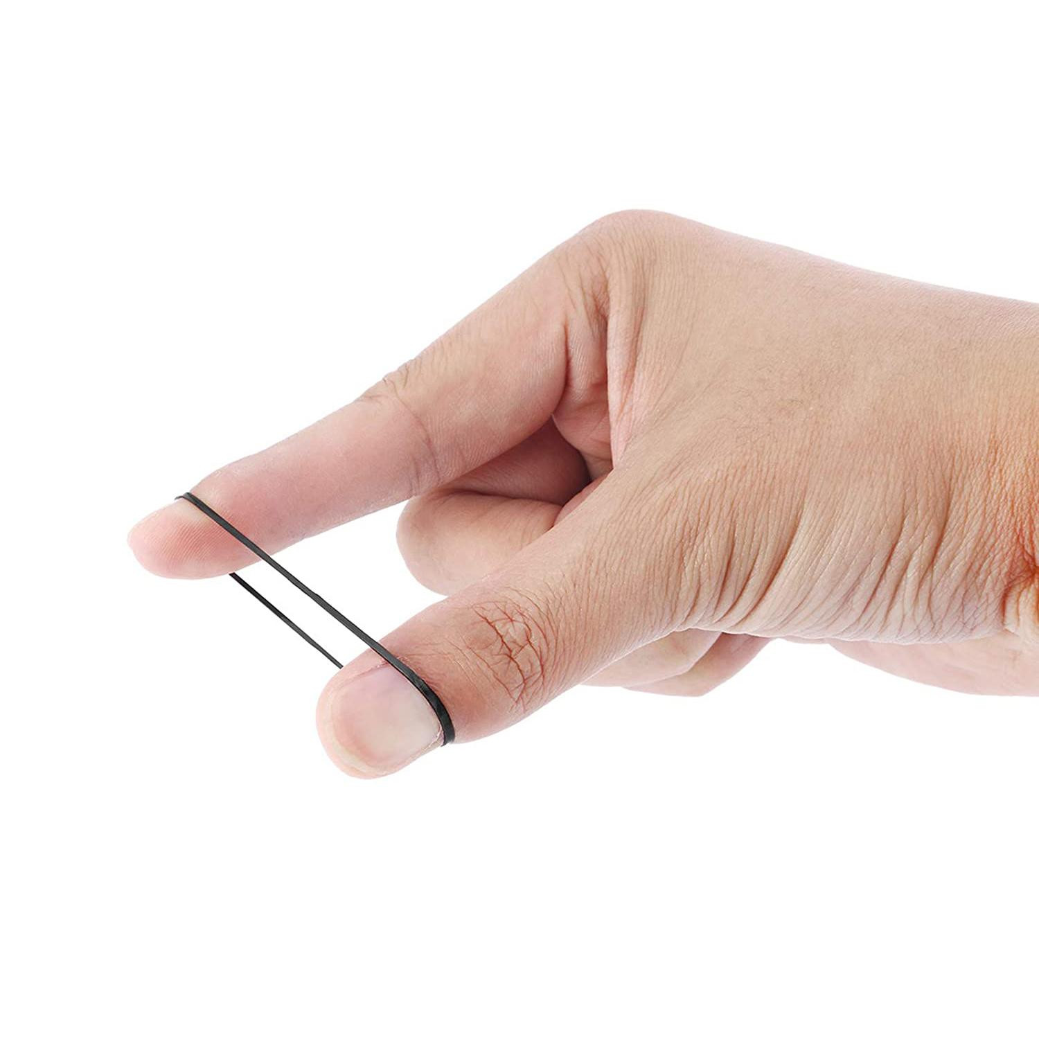 500 elastici per capelli, plastica - neri