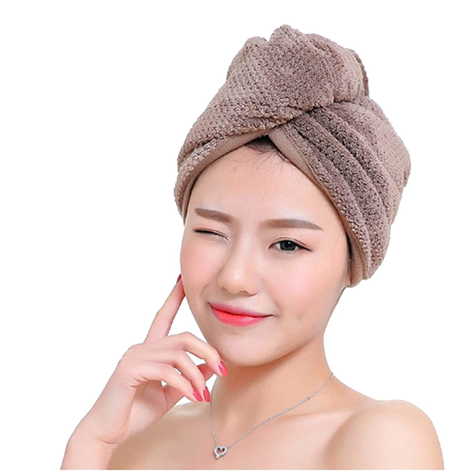Serviette, Turban - Marron