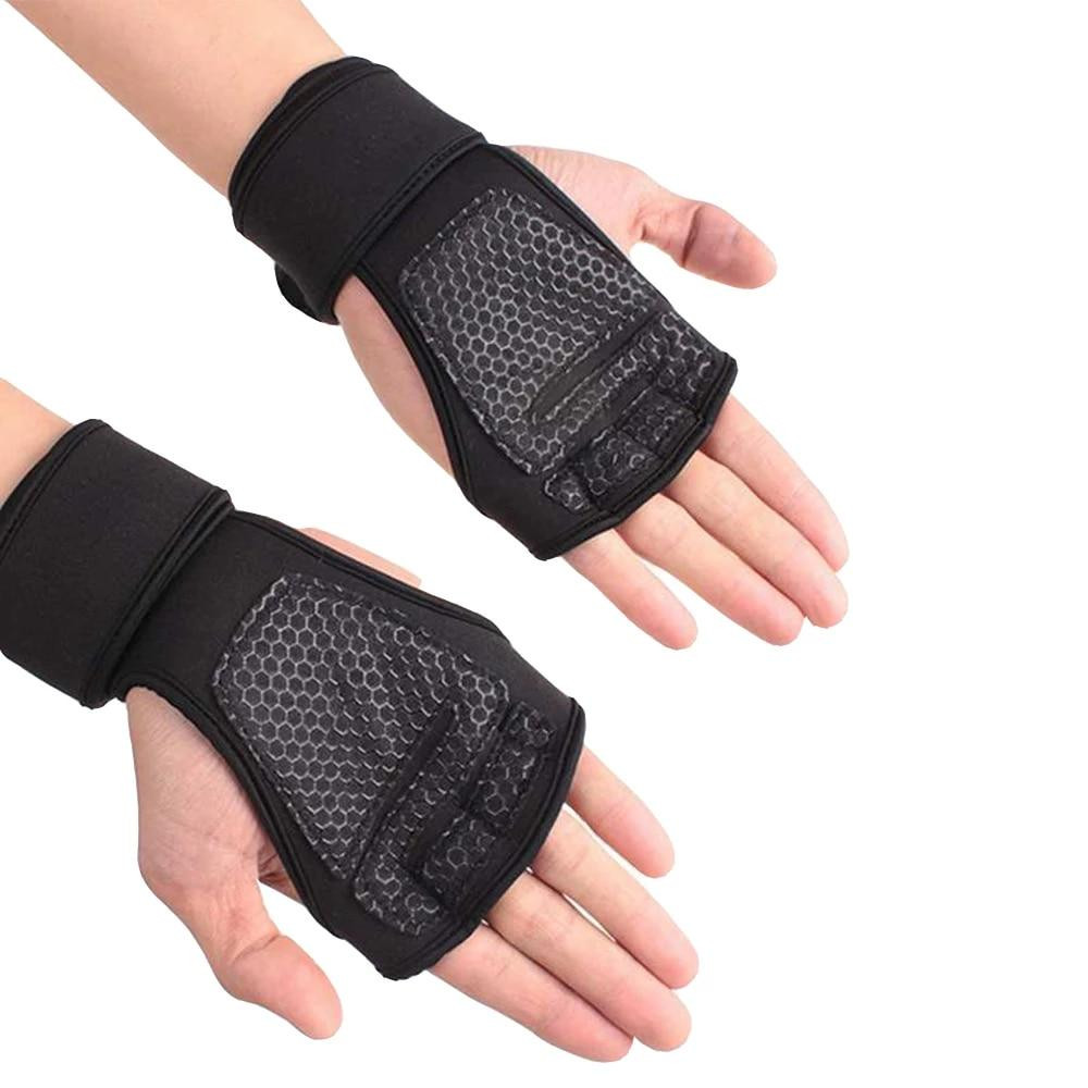 Training Gloves with Wrist Support - Black - L