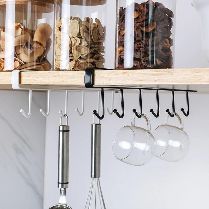 Hooks for Shelf - Black