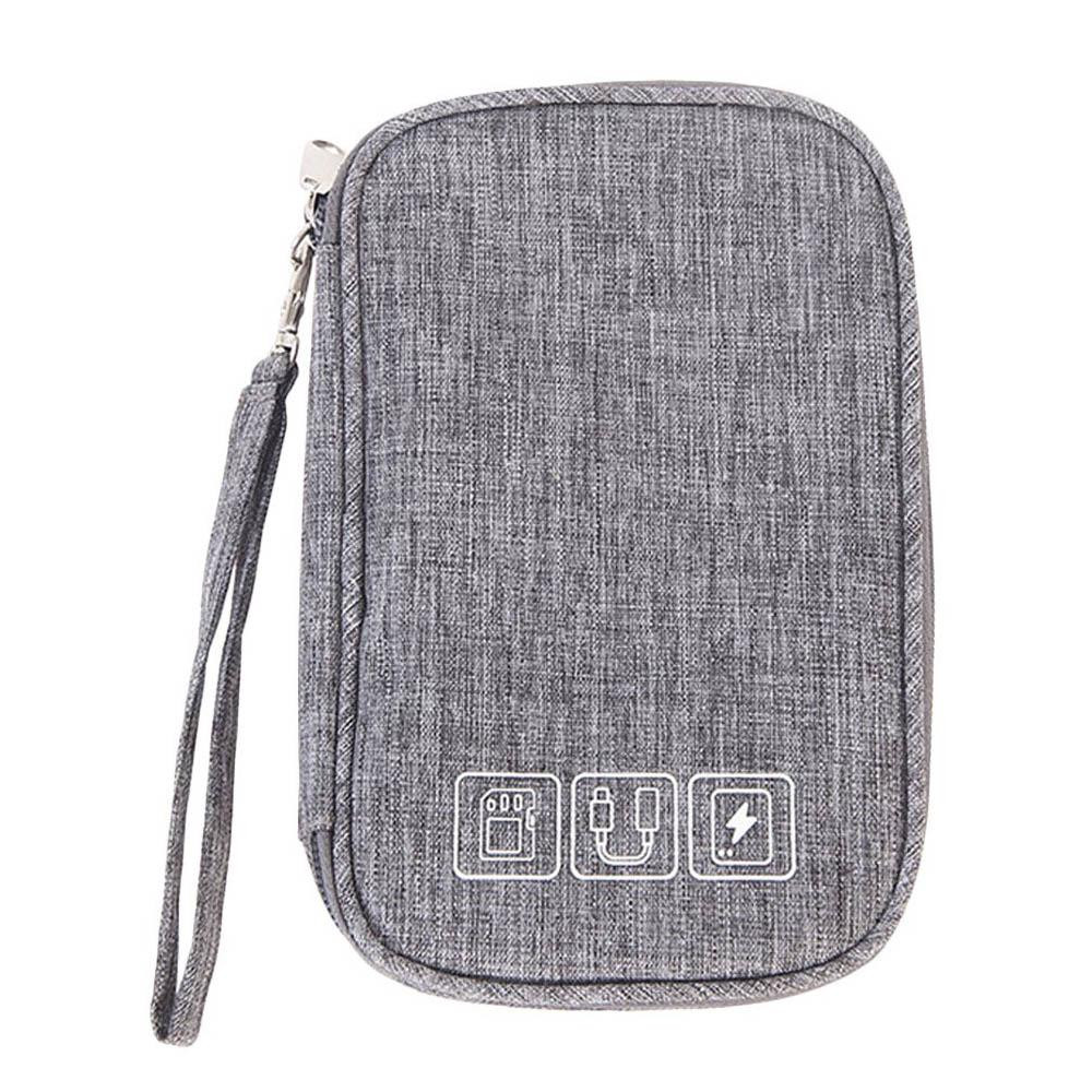 Storage Bag for Electronics Accessories - Grey