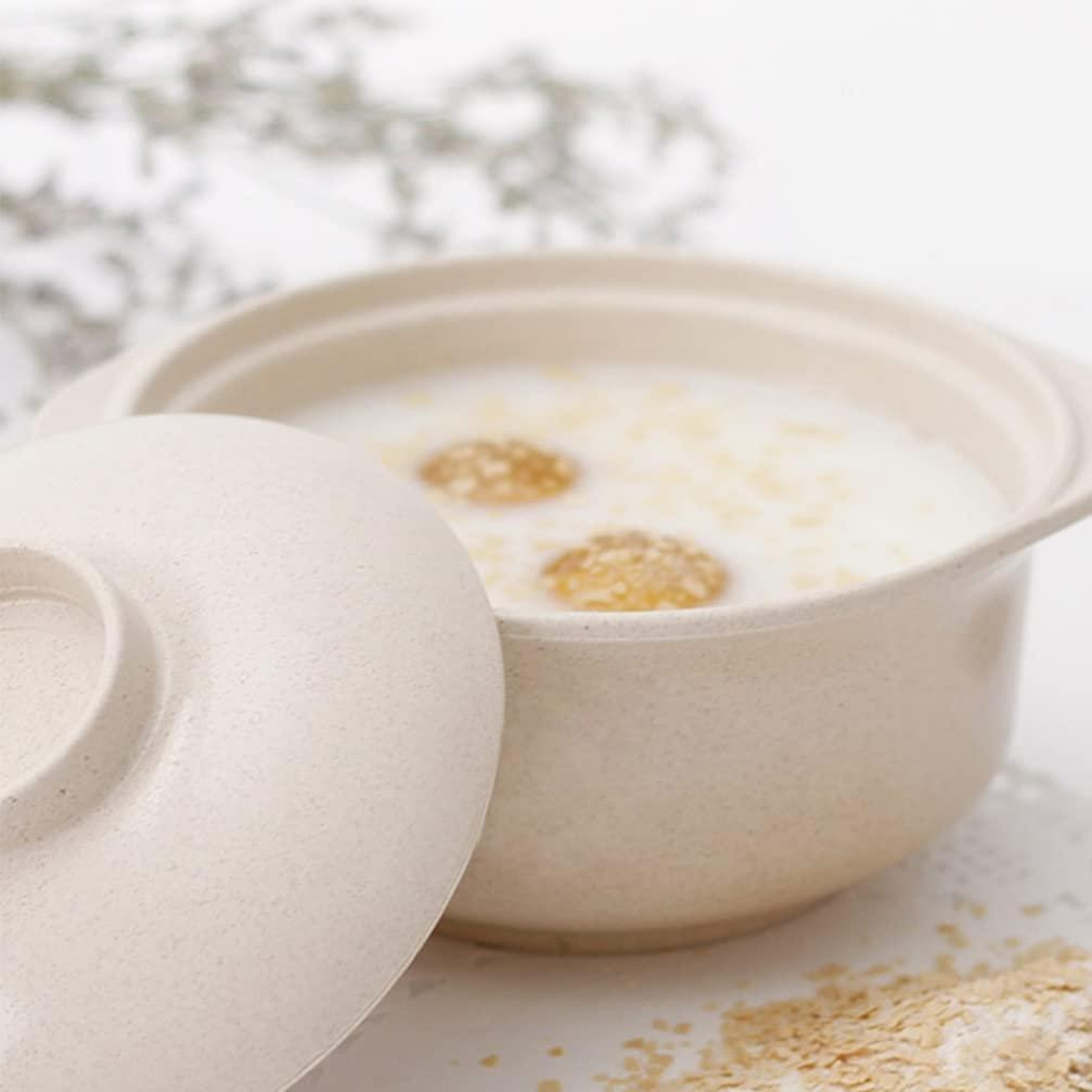 Nudelschale mit Deckel - Beige