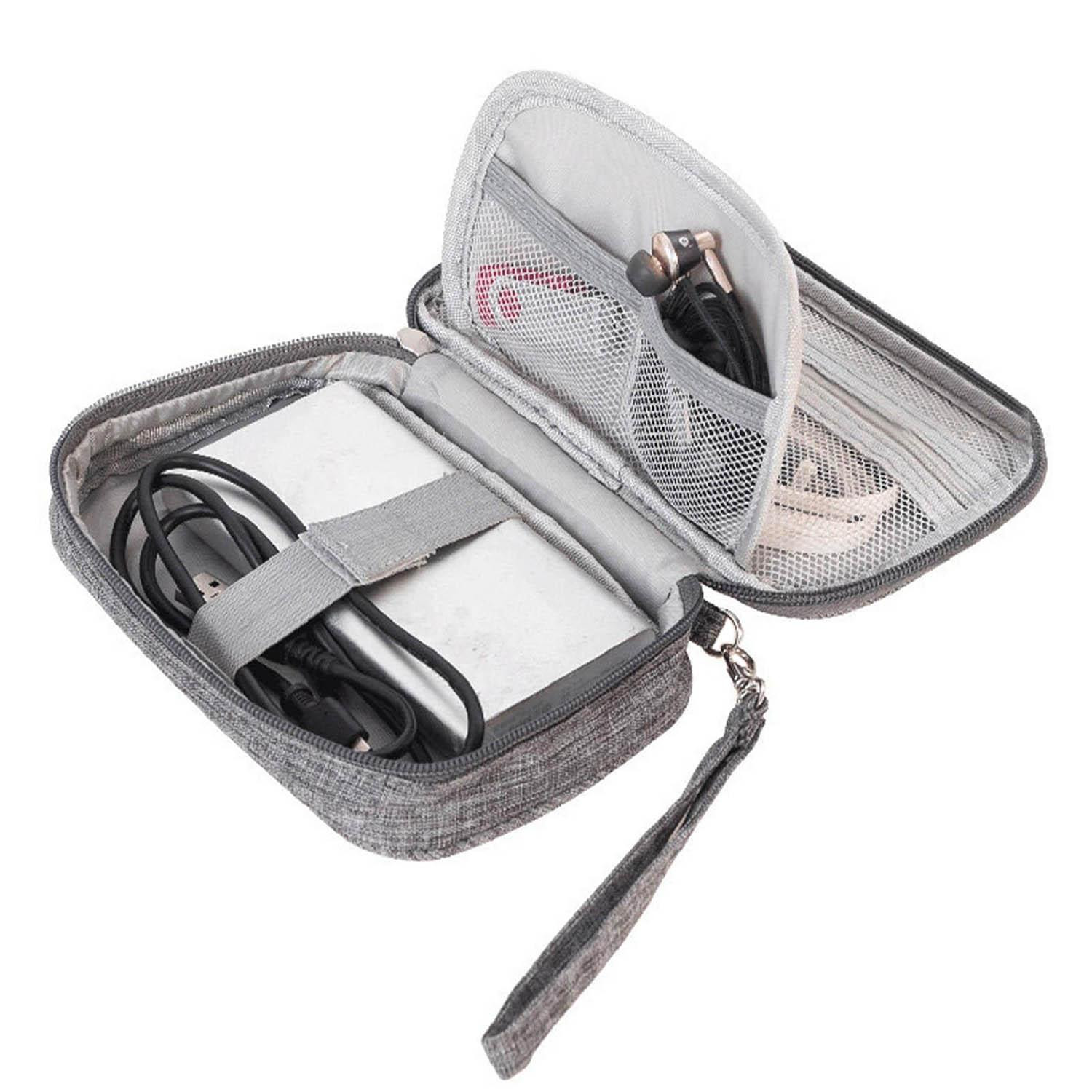 Storage Bag for Electronics Accessories - Grey