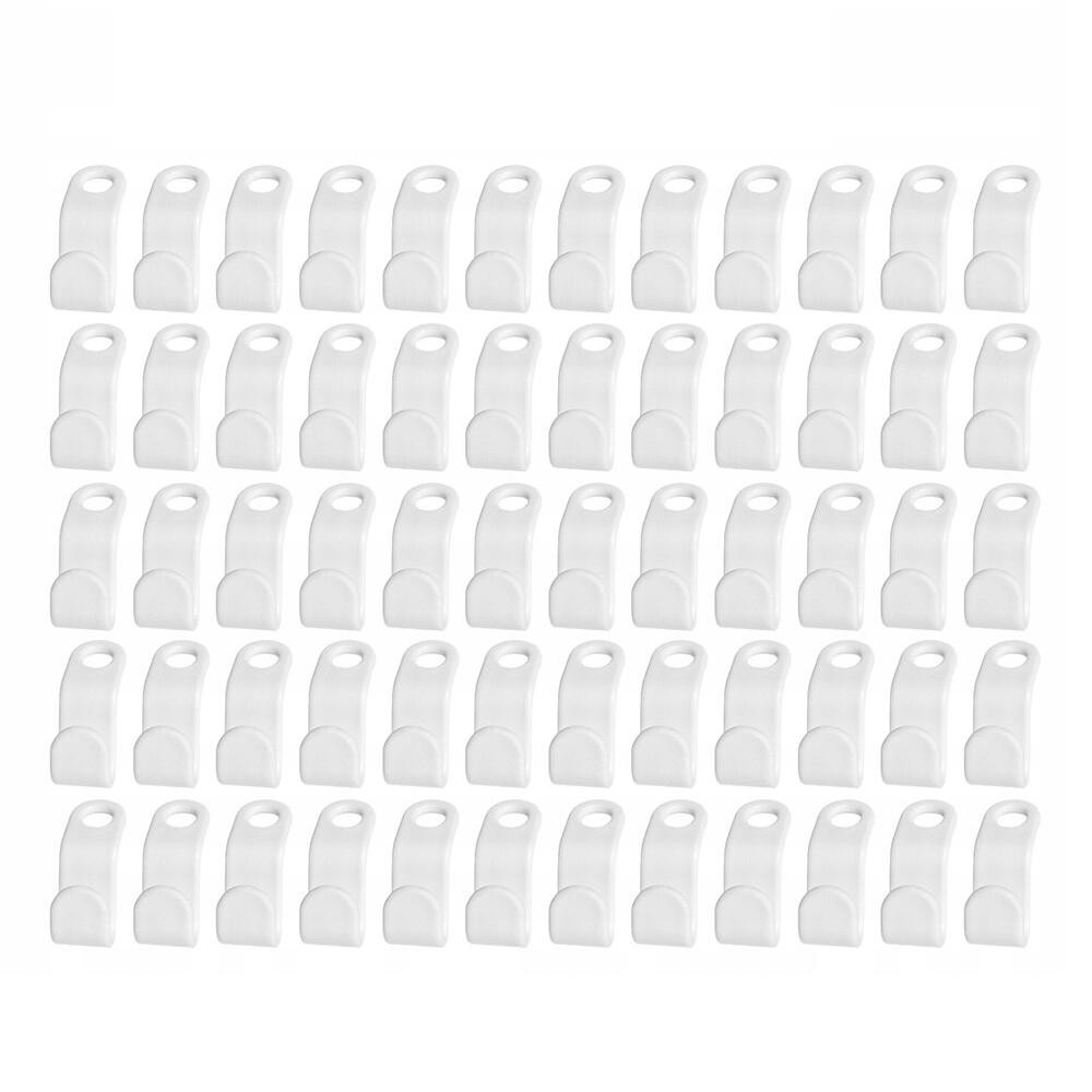 60x Ganchos para Cabides - Branco