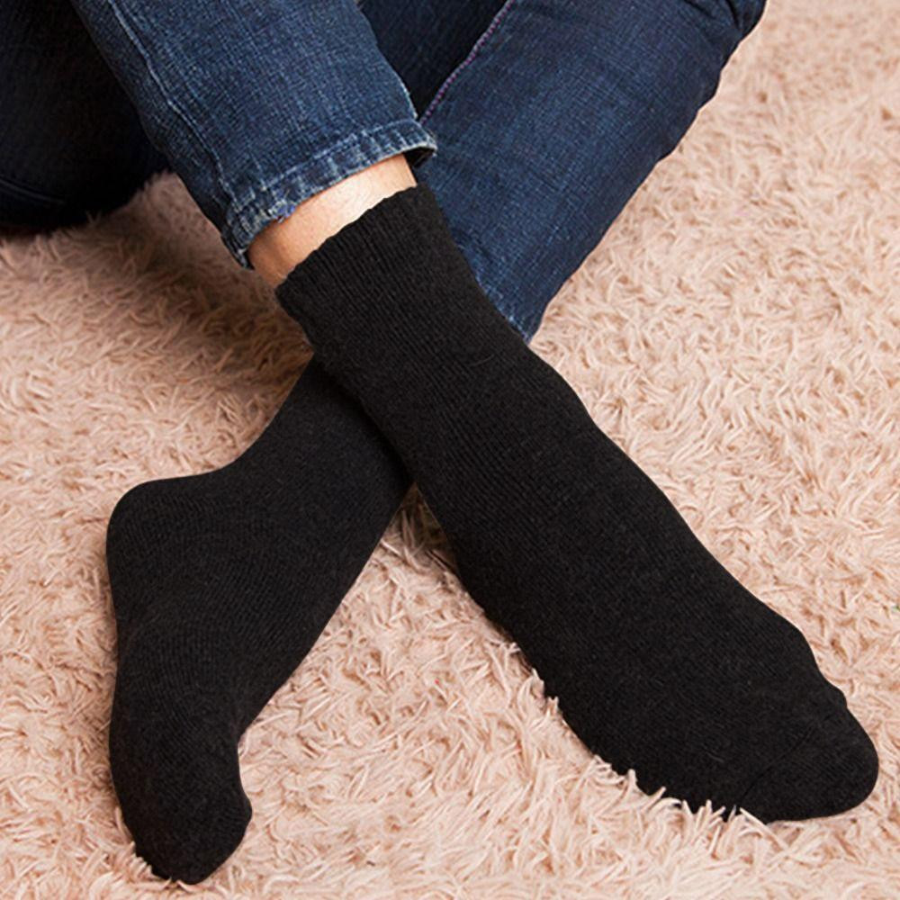 Socks, Wool / Cotton - Black - Size 38-40