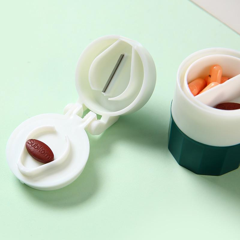 Pillendose, multifunktional - Weiß