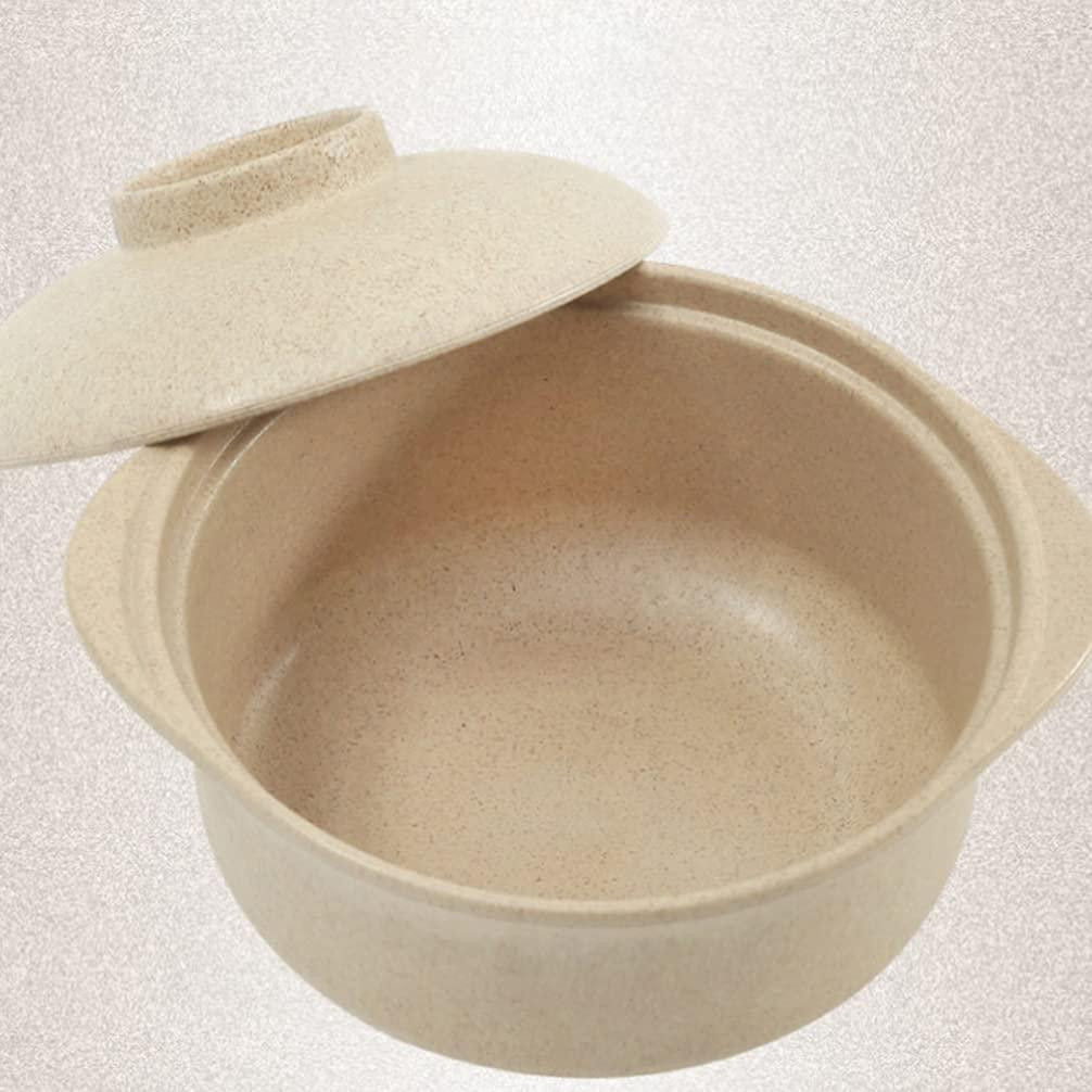 Nudelschale mit Deckel - Beige