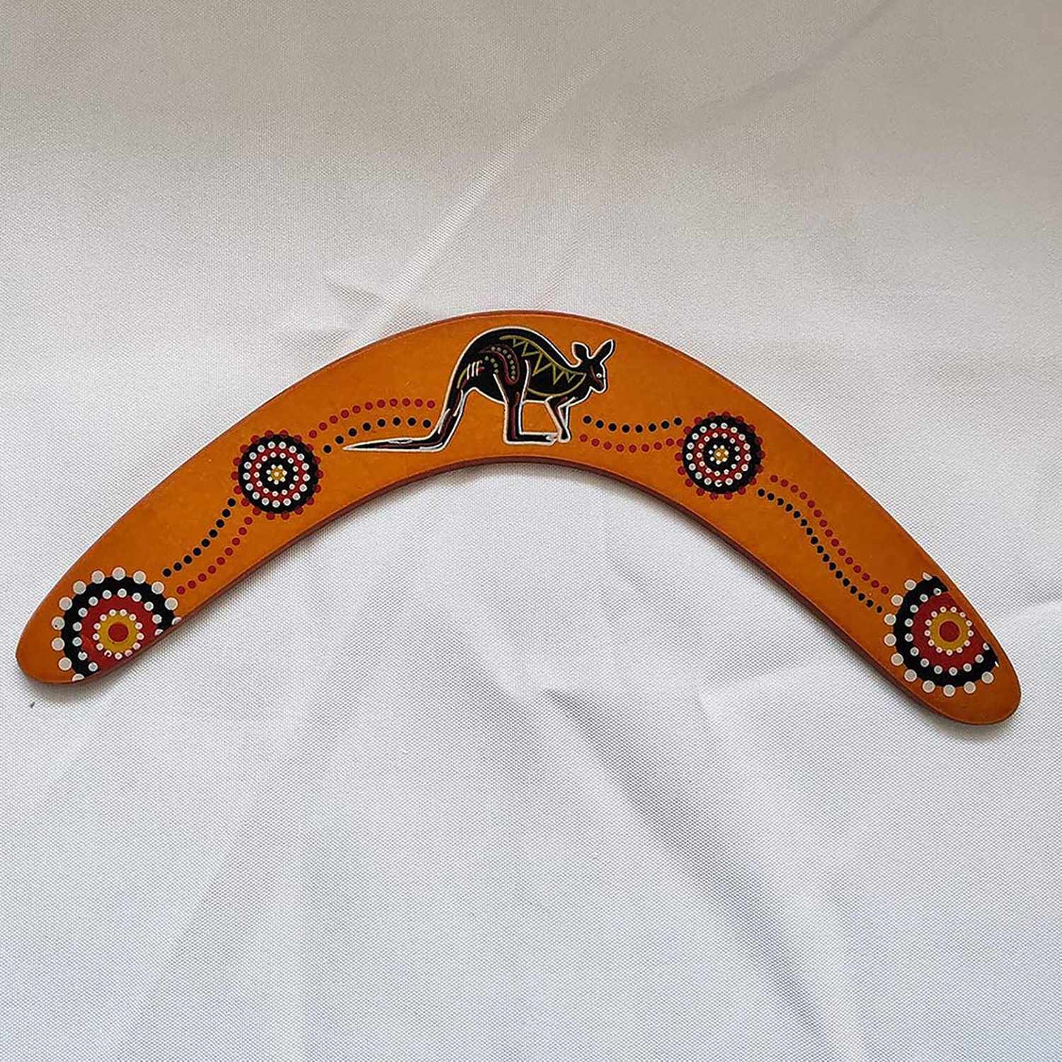 Bumerangue com Design Australiano - Marrom