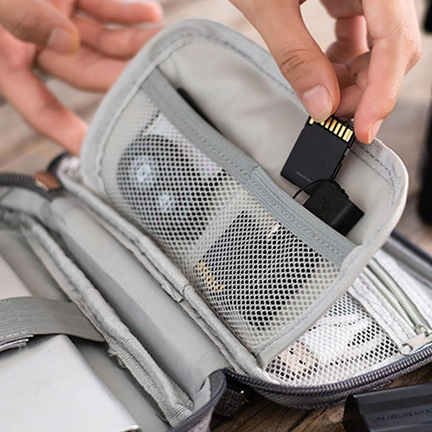 Storage Bag for Electronics Accessories - Grey