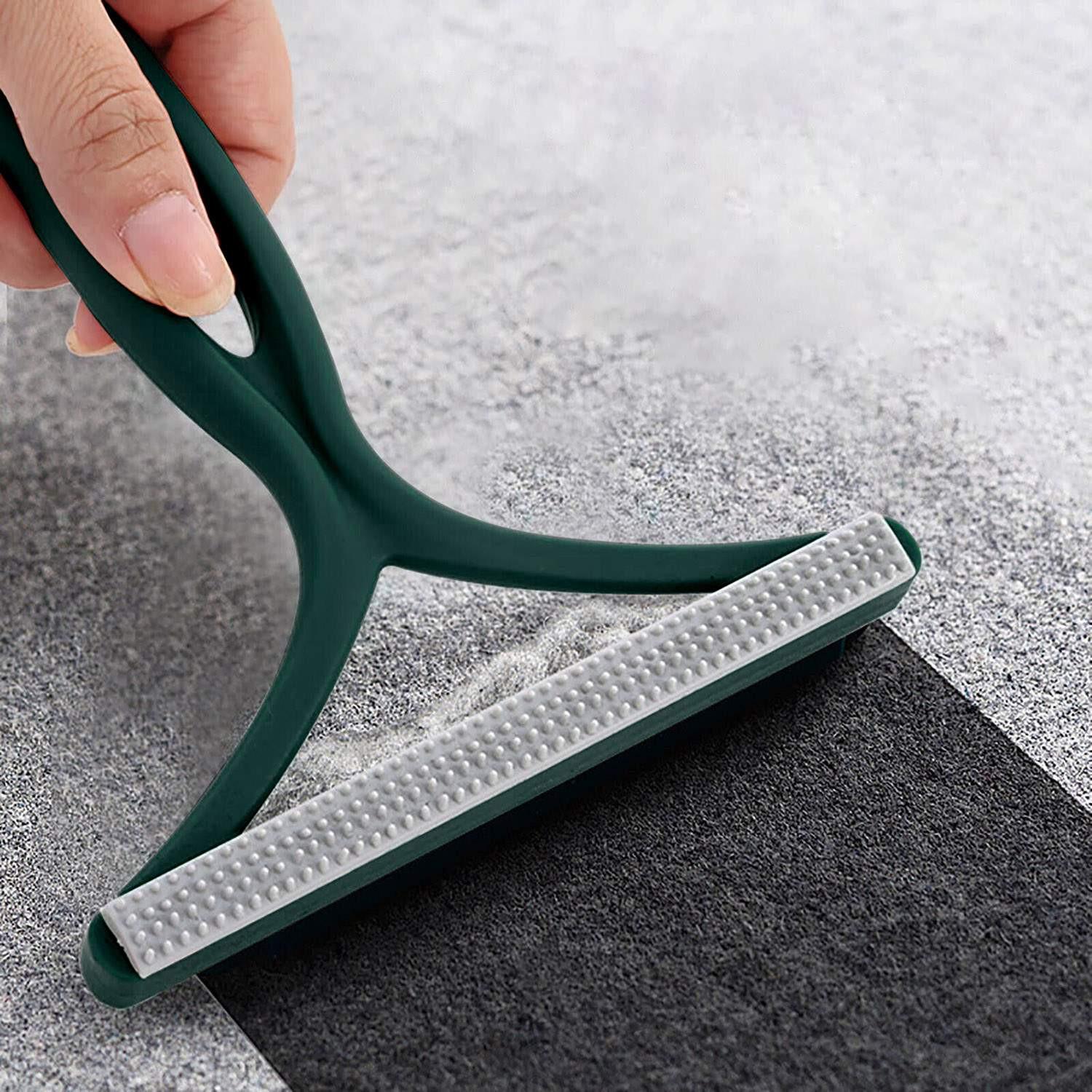 Double Sided Hair Scraper - Green