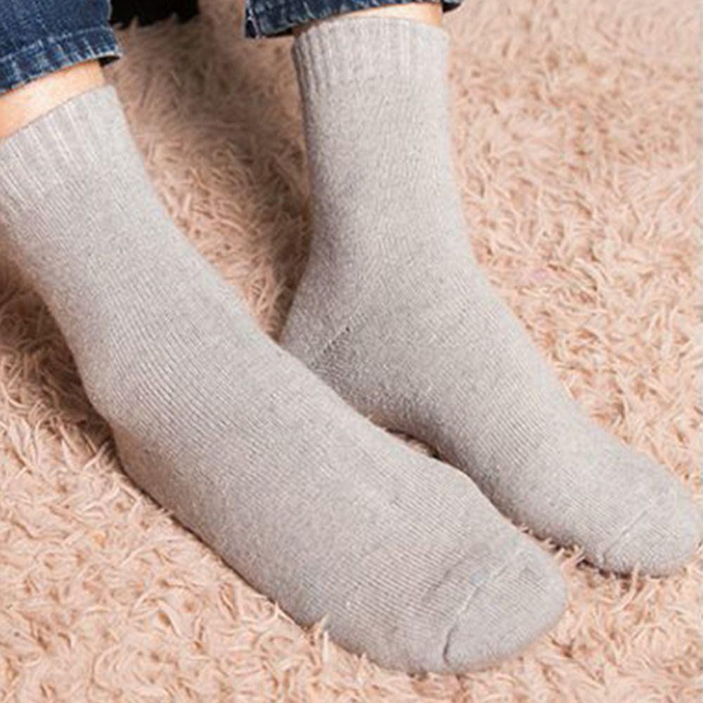 Socks, Wool / Cotton - Gray - Size 38-40