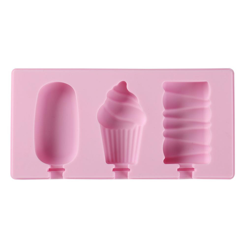Eisform aus Silikon - Rosa