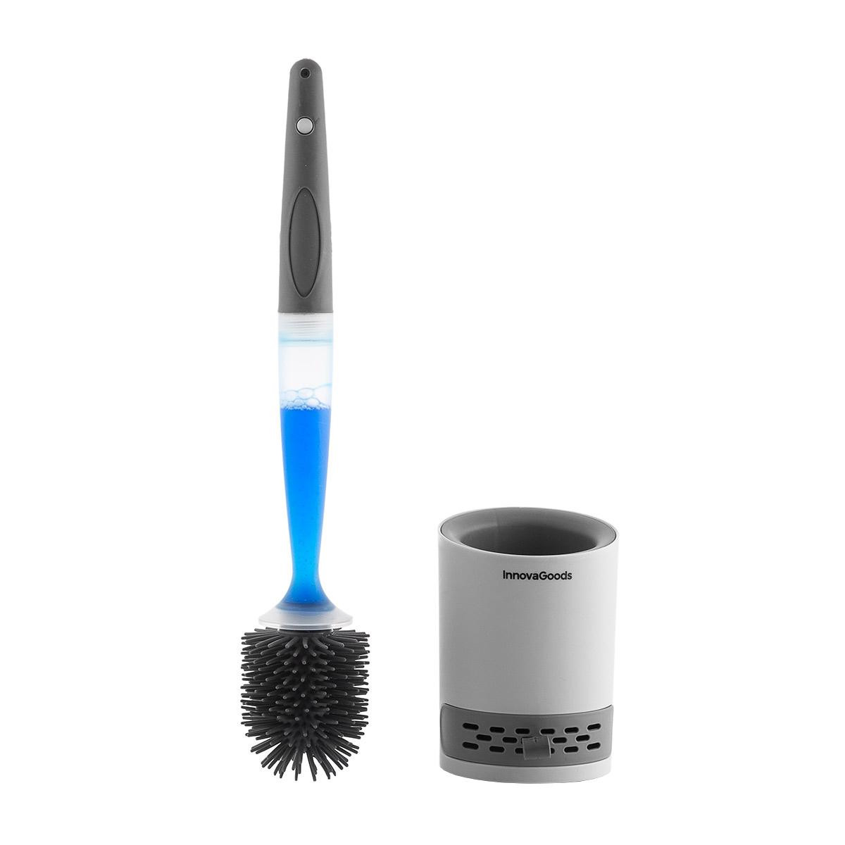 Toilet brush with pump function