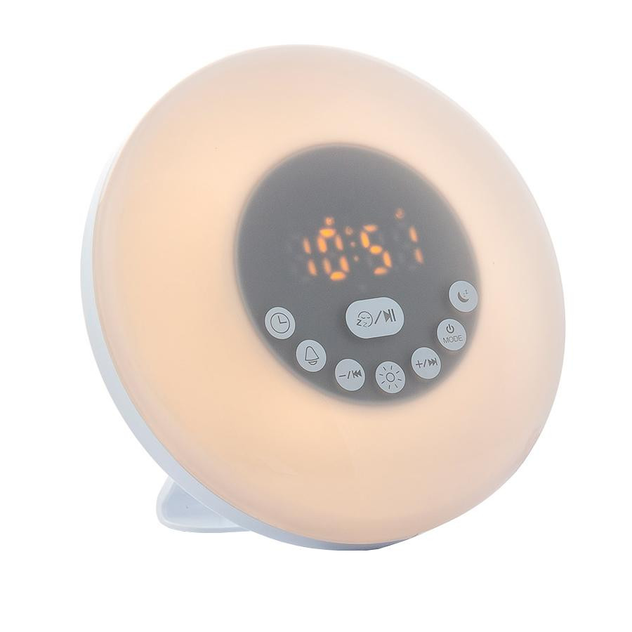 Alarm clock with sunrise simulation