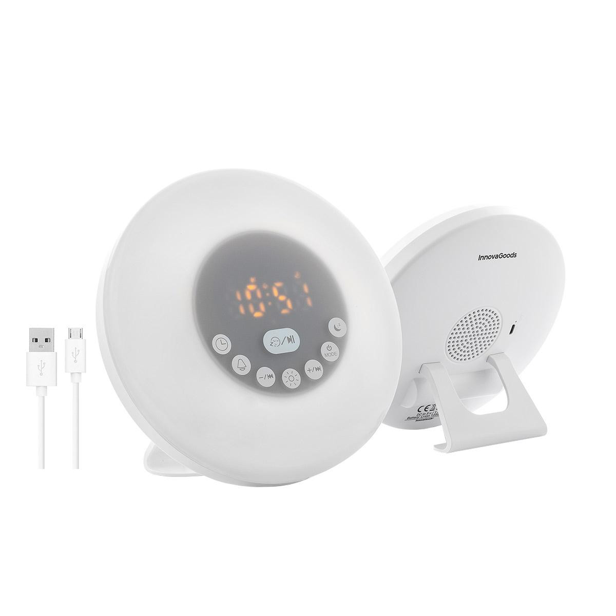Alarm clock with sunrise simulation