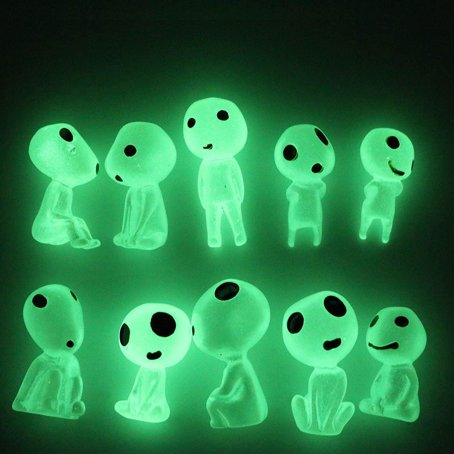 5x figurines phosphorescentes - Kodama