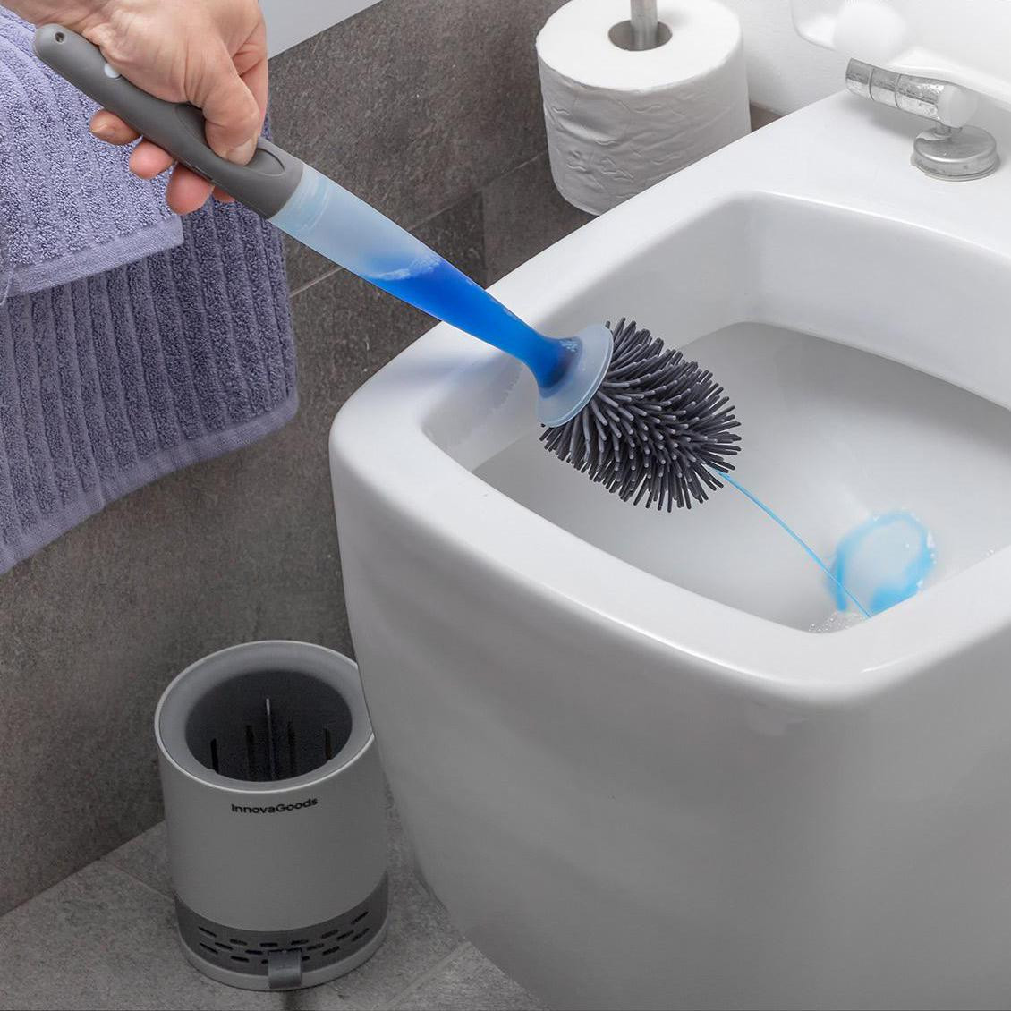 Toilettenbürste mit Pumpfunktion