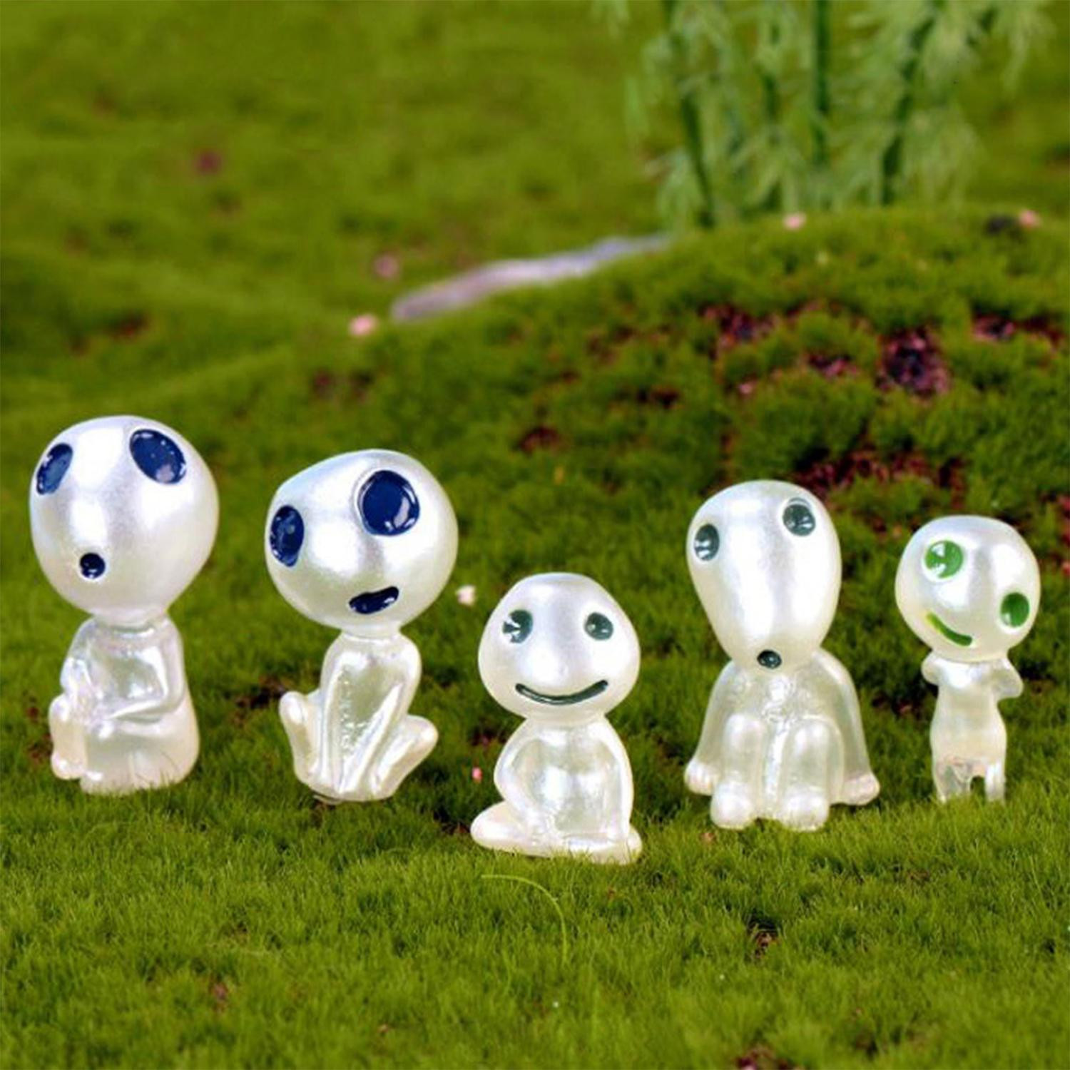 5x figurines phosphorescentes - Kodama