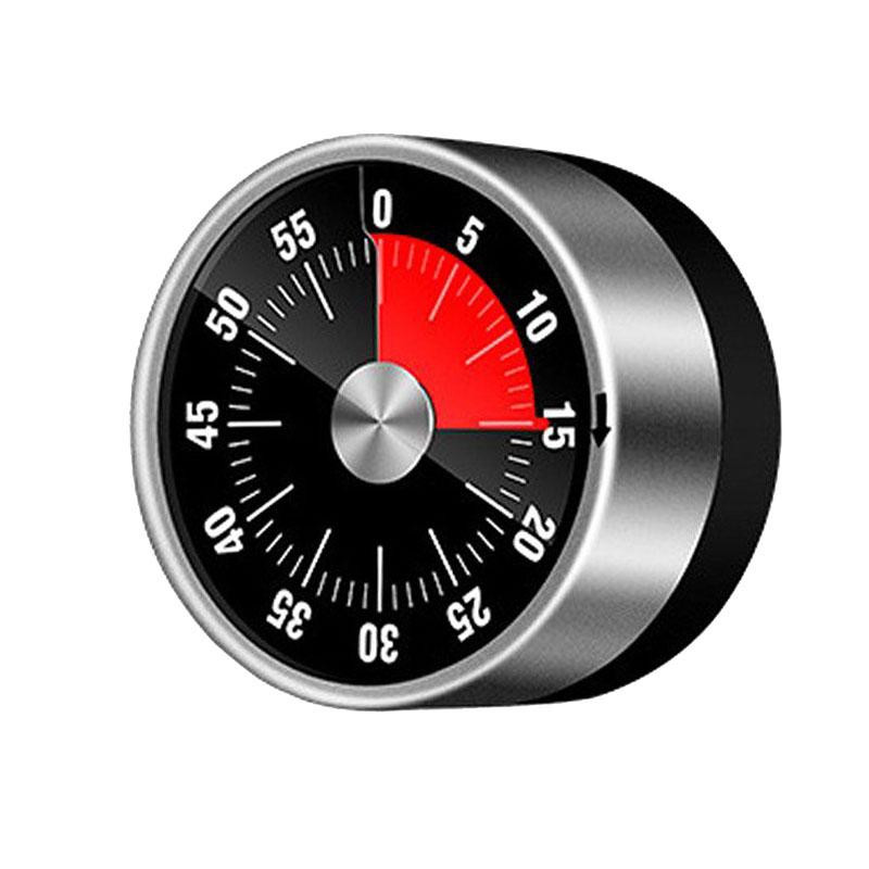 Mechanical Kitchen Timer with Magnet - Black