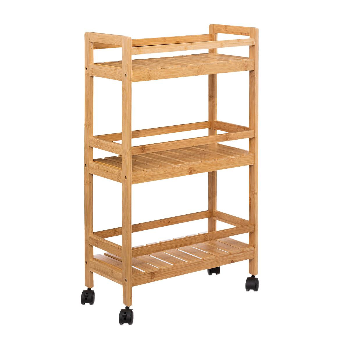 Storage shelf on Wheels - Bamboo