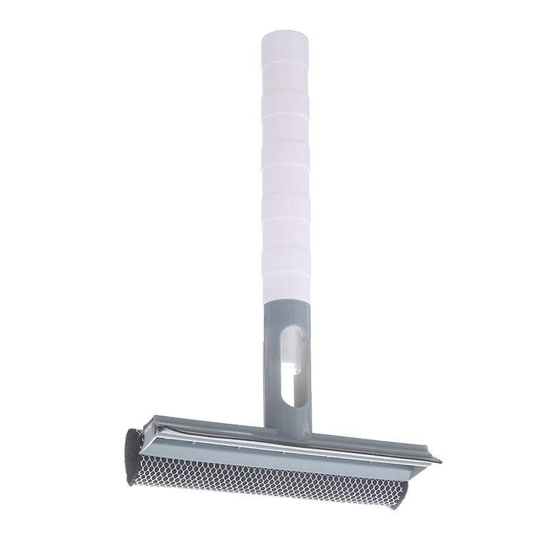 Cleaning scraper with built-in spray bottle - Grey