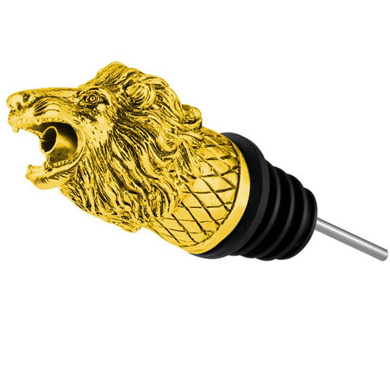Wine Pourer, Lion - Gold