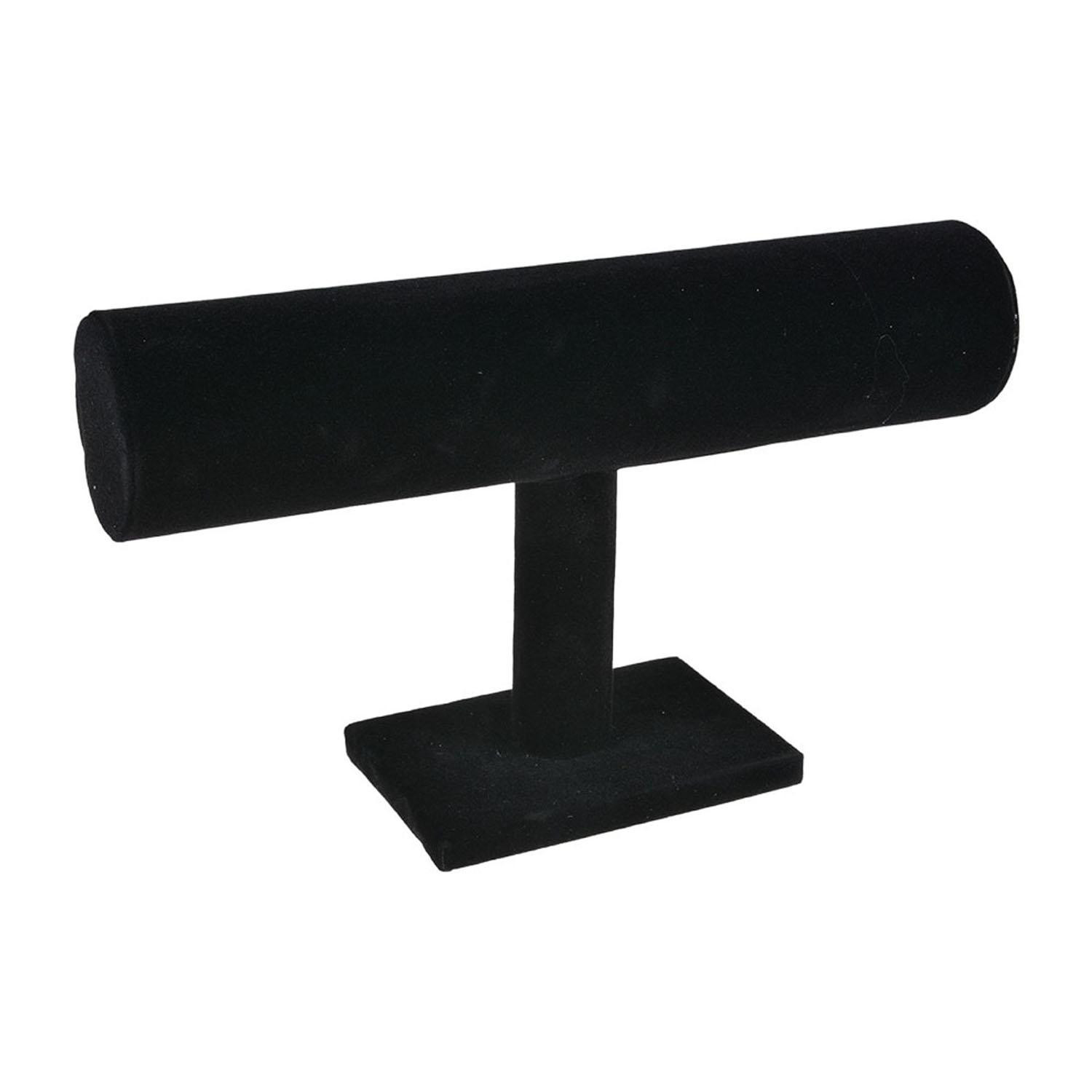 Supporto per bracciale, velluto - nero