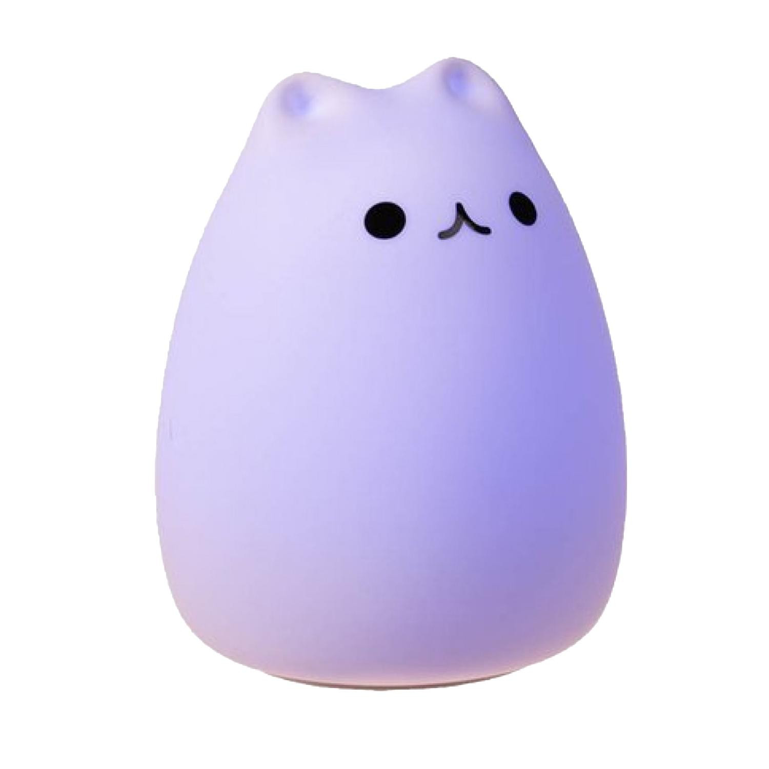 Lampe chat avec éclairage LED multicolore