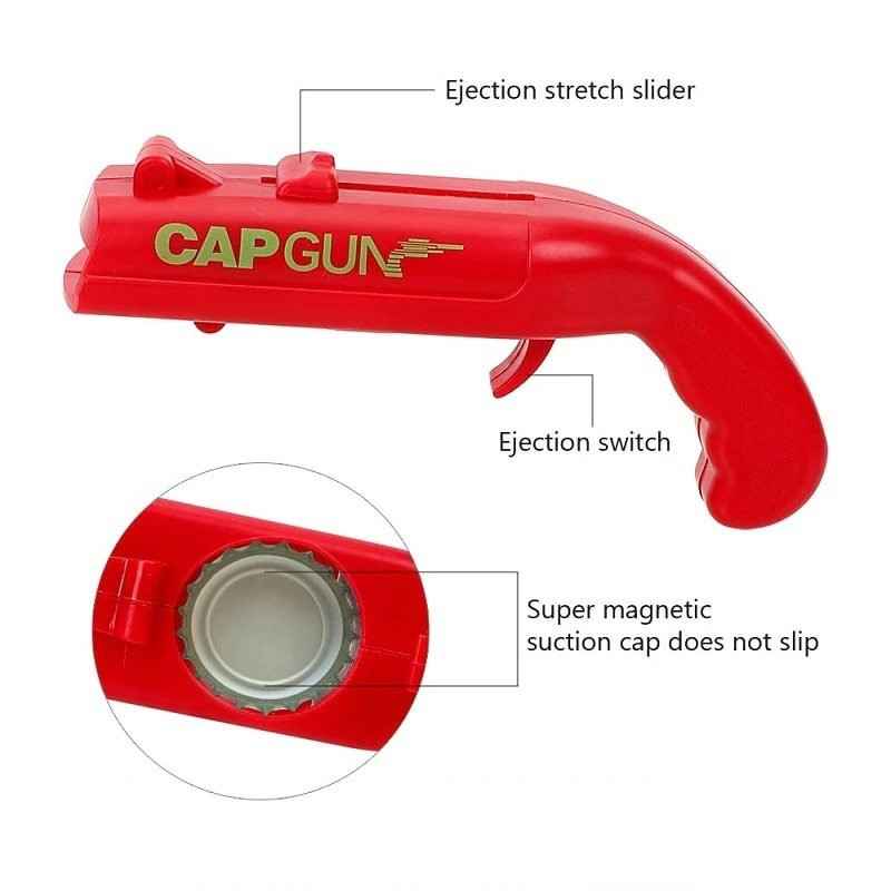 Flesopener, Pistool - Rood