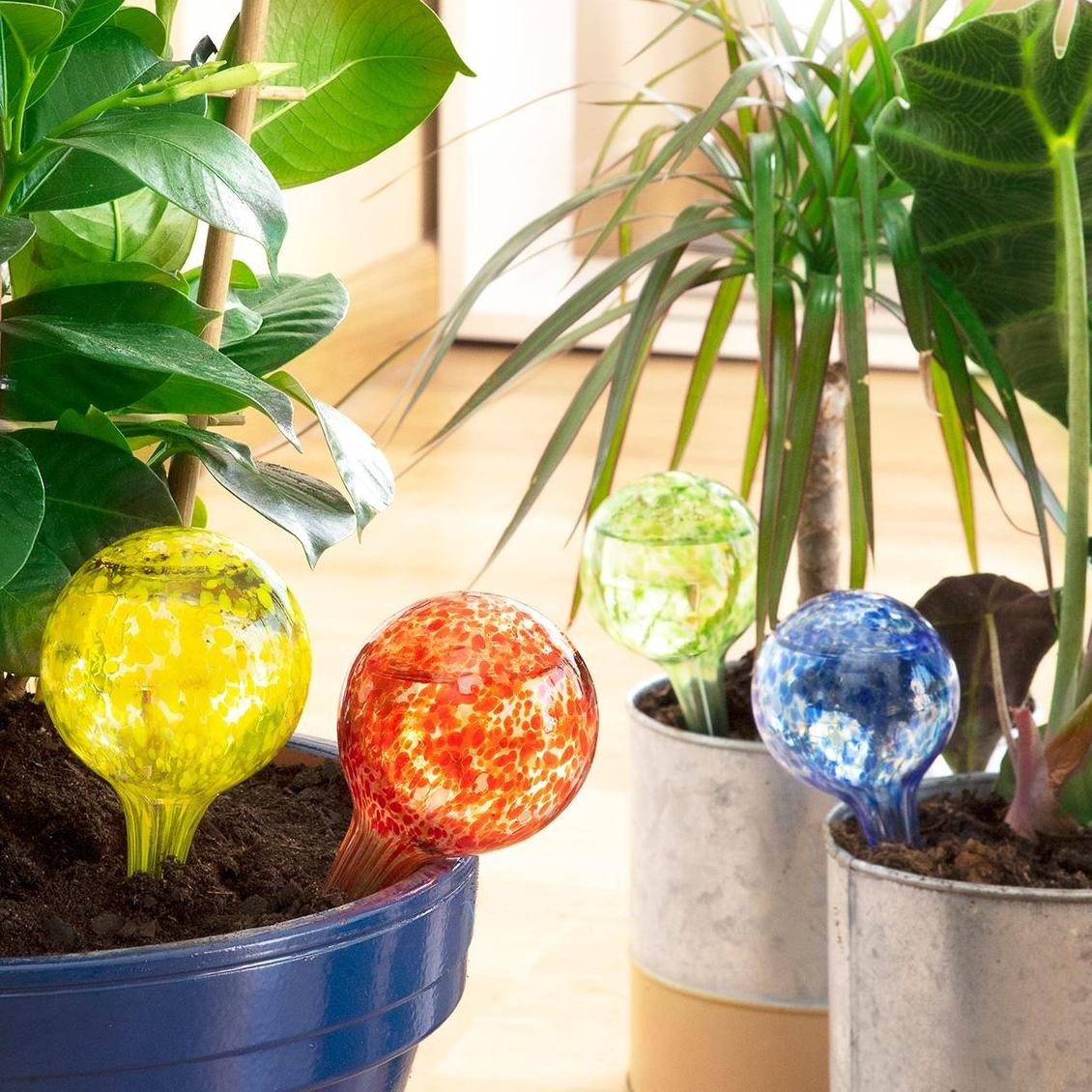 4x Waterbollen van glas
