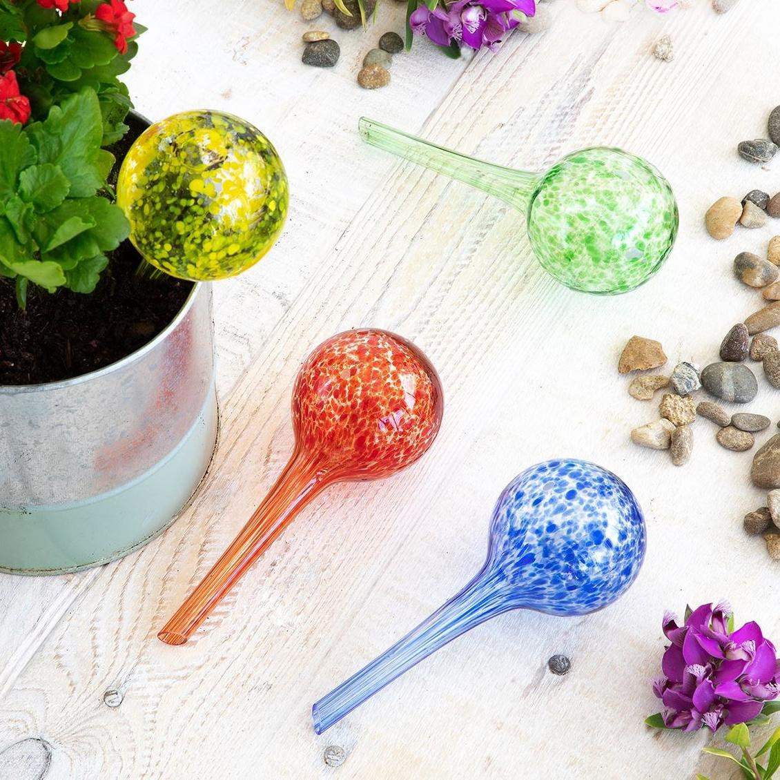 4x Waterbollen van glas