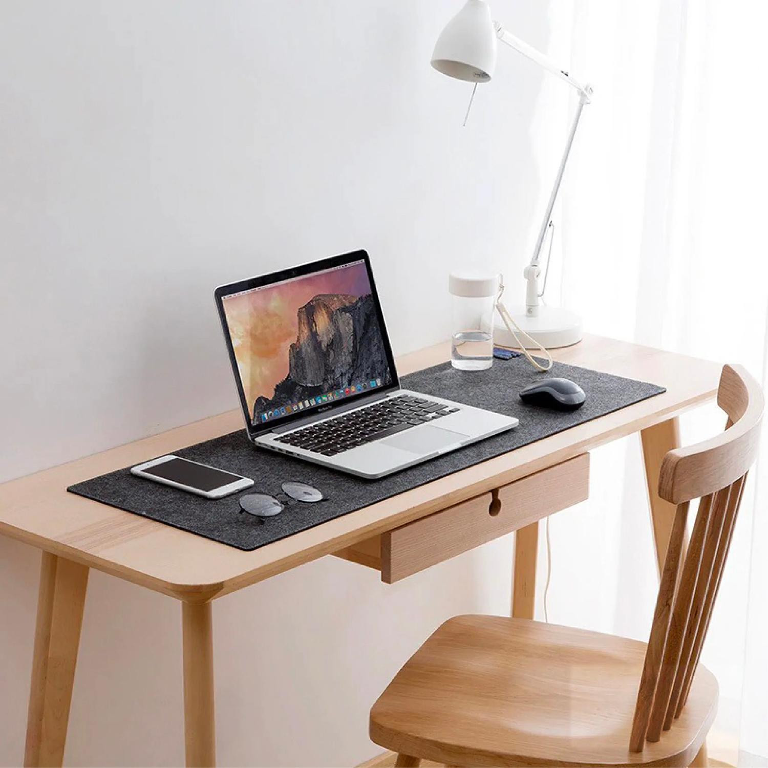 Large Mouse Pad, 80 x 33 cm - Dark grey